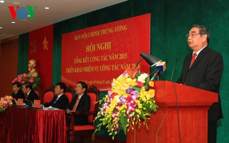 Thường trực Ban Bí thư Lê Hồng Anh dự hội nghị triển khai công tác 2016 của Ban Nội chính Trung ương - ảnh 1